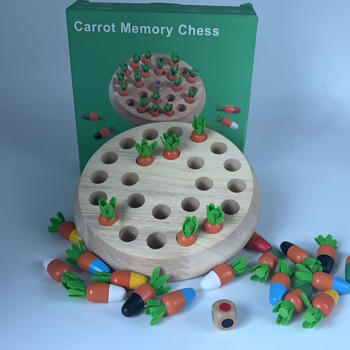 Colorful Solid Wood Carrot - Themed Memory Game - Yongjia County Jiaou Stationery Co., Ltd.