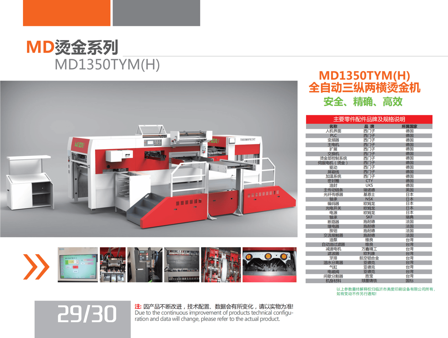 Fully automatic three vertical and two horizontal hot stamping machine MD1350TYM(H) - Yongjia County Jiaou Stationery Co., Ltd.