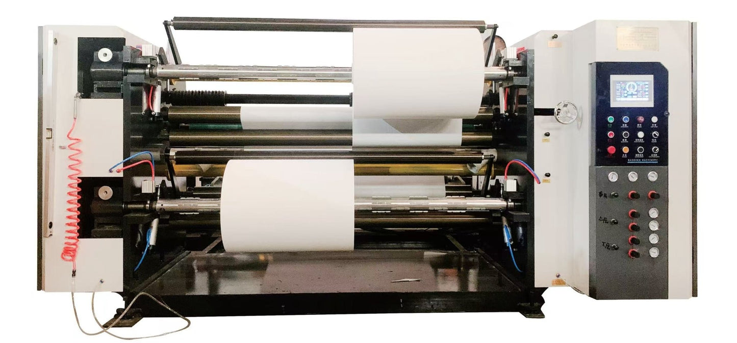 Vertical Reverse Square Slitting/cutting machine LS - S1 series(1100 - 1800) Three Servo motor - Yongjia County Jiaou Stationery Co., Ltd.