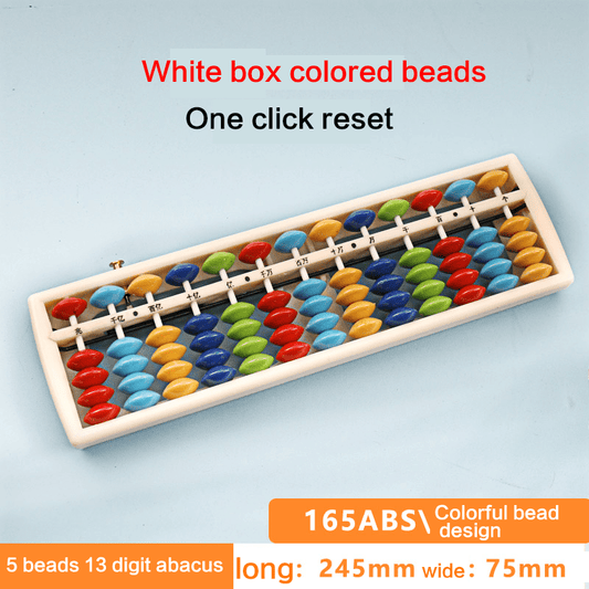 10 Pieces- 13-Rod Wooden Plastic Abacus with One-Click Reset–Educational Counting Tool Multi color - Yongjia County Jiaou Stationery Co., Ltd.