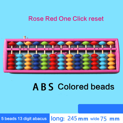10 Pieces- 13-Rod Wooden Plastic Abacus with One-Click Reset–Educational Counting Tool Multi color - Yongjia County Jiaou Stationery Co., Ltd.