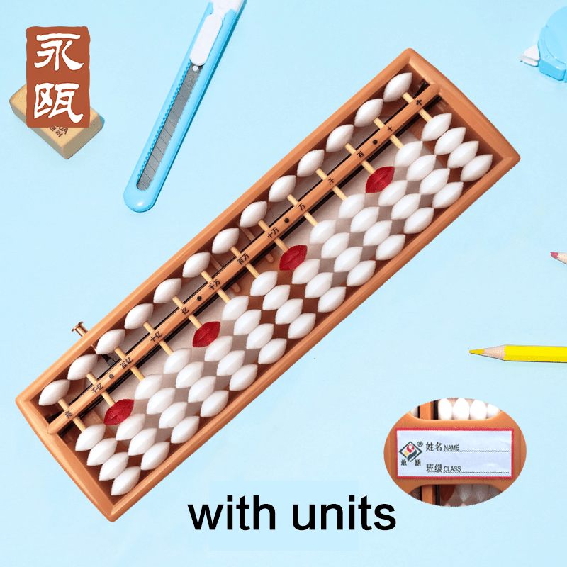 10 Pieces- 13-Rod Wooden & Plastic Abacus with One-Click Reset–Educational Counting Tool white&red - Yongjia County Jiaou Stationery Co., Ltd.