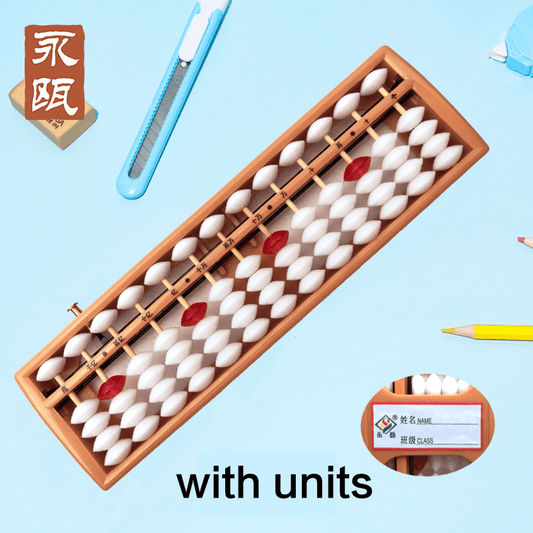 10 Pieces- 13-Rod Wooden & Plastic Abacus with One-Click Reset–Educational Counting Tool white&red - Yongjia County Jiaou Stationery Co., Ltd.