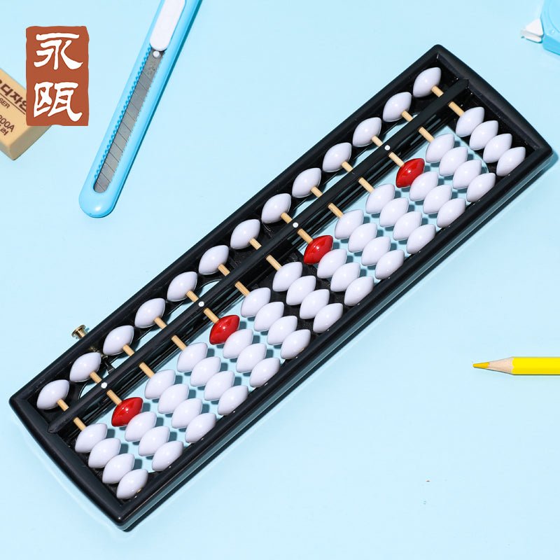10 Pieces- 13-Rod Wooden & Plastic Abacus with One-Click Reset–Educational Counting Tool white&red - Yongjia County Jiaou Stationery Co., Ltd.