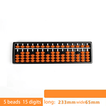 10 Pieces- 15-Rod Wooden Plastic Abacus with One-Click Reset–Educational Counting Tool brown&black - Yongjia County Jiaou Stationery Co., Ltd.