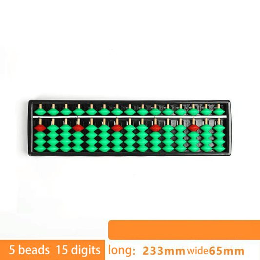 10 Pieces- 15-Rod Wooden Plastic Abacus with One-Click Reset–Educational Counting Tool green&red - Yongjia County Jiaou Stationery Co., Ltd.