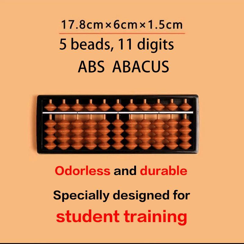 10 pieces- Abacus 5-Bead 11-Digit ABS – Advanced Math & Cognitive Skills Development for kids toy