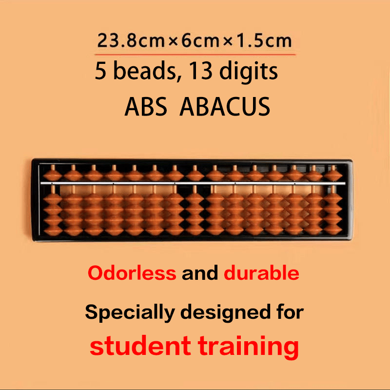 10 pieces- Abacus 5-Bead 13-Digit ABS – Math Mastery & Training for Older Kids Toy
