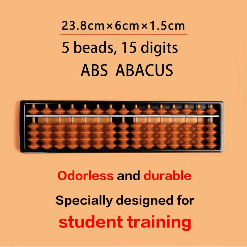 10 pieces- Abacus 5-Bead 15-Digit ABS – High-Level Math & STEM Learning