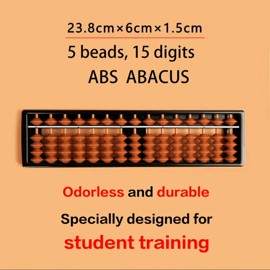 10 pieces- Abacus 5-Bead 15-Digit ABS – High-Level Math & STEM Learning