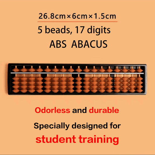 10 pieces- Abacus 5-Bead 17-Digit ABS Abacos – Professional-Grade Calculation & Learning