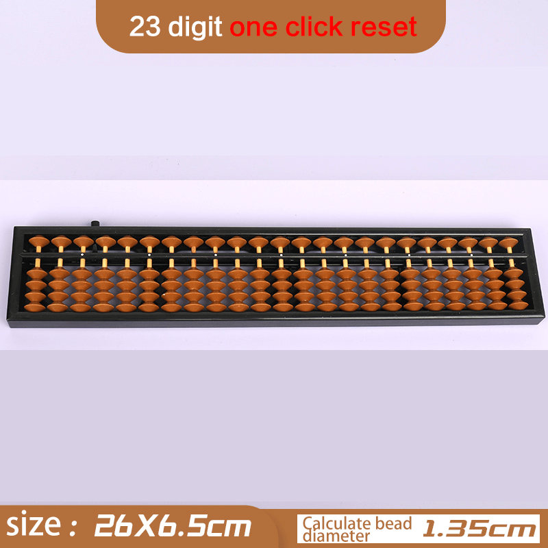 10 Pieces- 23-Rod Wooden &Plastic Abacus with One-Click Reset –Educational Counting Tool Brown - Yongjia County Jiaou Stationery Co., Ltd.