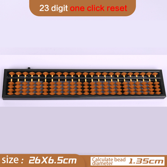 10 Pieces- 23-Rod Wooden &Plastic Abacus with One-Click Reset –Educational Counting Tool Brown - Yongjia County Jiaou Stationery Co., Ltd.