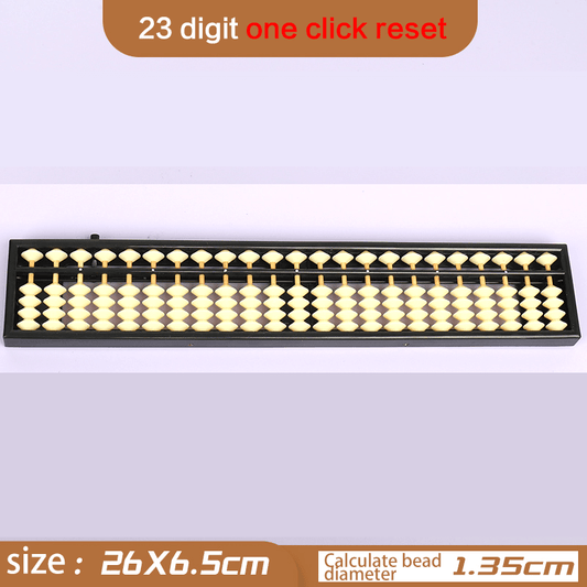 10 Pieces- 23-Rod Wooden &Plastic Abacus with One-Click Reset –Educational Counting Tool White - Yongjia County Jiaou Stationery Co., Ltd.