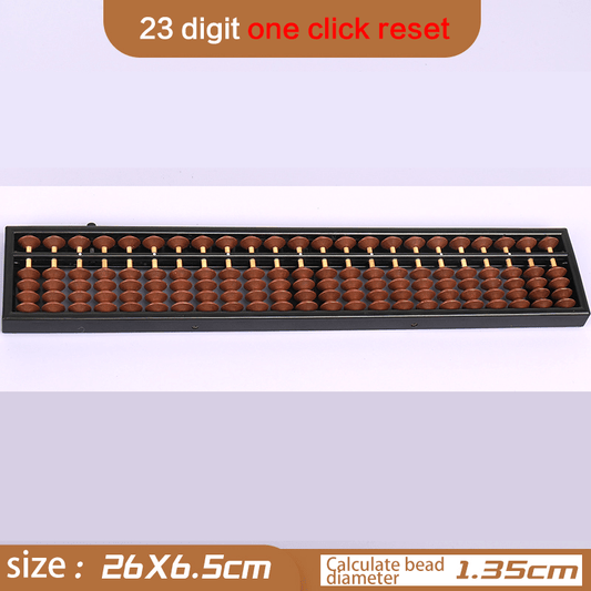 10 Pieces- 23-Rod Wooden &Plastic Abacus with One-Click Reset –Educational Counting Tool wine-red - Yongjia County Jiaou Stationery Co., Ltd.