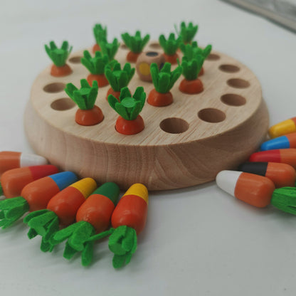 Colorful Solid Wood Carrot - Themed Memory Game - Yongjia County Jiaou Stationery Co., Ltd.