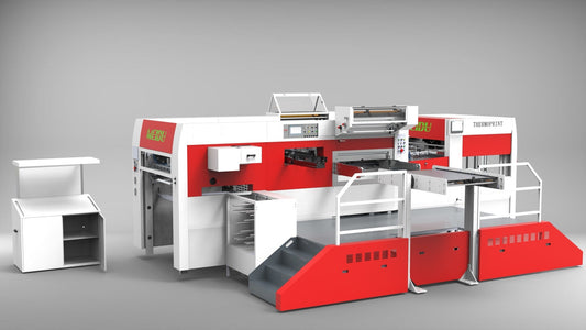 Fully automatic three vertical and two horizontal deep embossing hot stamping machine MD1350TYM(HS) - Yongjia County Jiaou Stationery Co., Ltd.