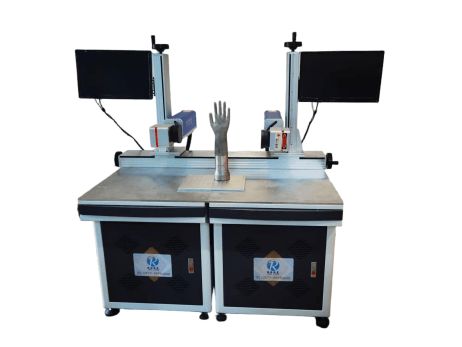 Laser Marking Machine Fiber Optic Column Dual head machine - Yongjia County Jiaou Stationery Co., Ltd.