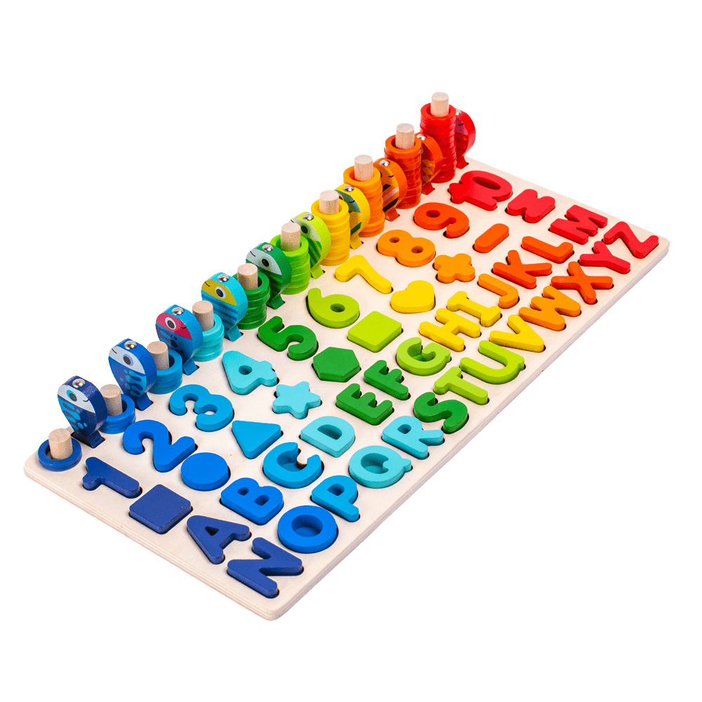 Montessori Educational Wood Puzzle for Kids Busy Math Fishing Preschool Jigsaw Board Box Packed Game - Yongjia County Jiaou Stationery Co., Ltd.