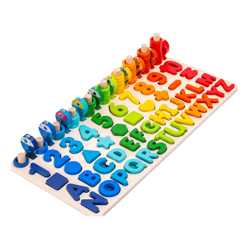 Montessori Educational Wood Puzzle for Kids Busy Math Fishing Preschool Jigsaw Board Box Packed Game - Yongjia County Jiaou Stationery Co., Ltd.